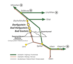 Anreiseplan Gastein